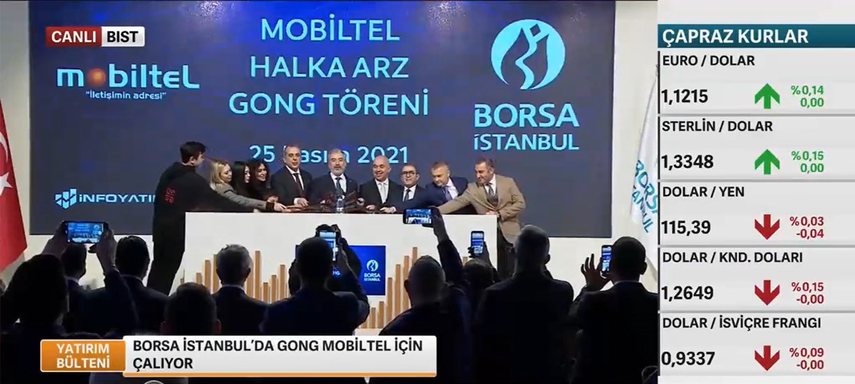 Borsa İstanbulda Gong Mobiltel İçin Çalıyor, Borsa İstanbulda Gong Mobiltel İçin Çalıyor